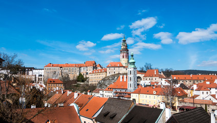 Cesky Krumlov Tower Wide