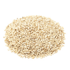 Sesame seeds  isolated on white