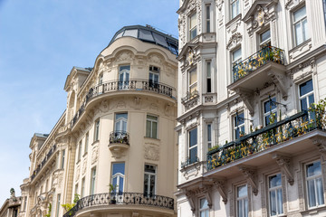 Österreich, Wien, Jugendstilhäuser am Naschmarkt