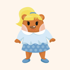 bear cartoon theme elements