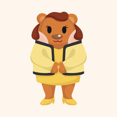 bear cartoon theme elements