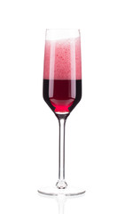 red champagne glass