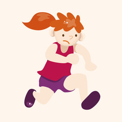 Track and field athletes theme elements vector,eps