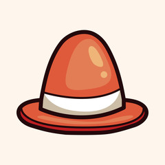 Warning cones theme elements