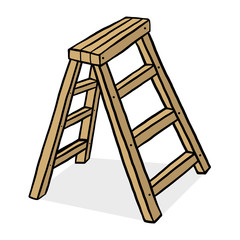 wooden ladder