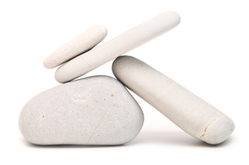 white stones