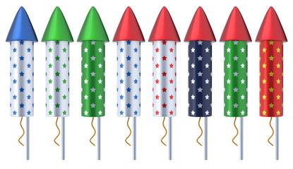 Fireworks 3D Set 2
