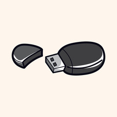 Computer-related equipment usb theme elements
