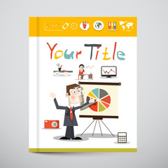 Funky Brochure - Business Book Vector Cover Design