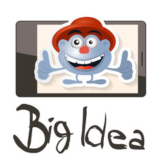 Big Idea Vector Illustration with Funky Man