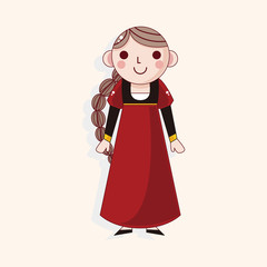 cartoon character person theme elements