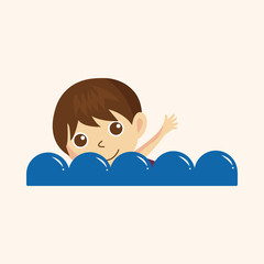 swimmer theme elements