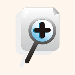 Fototapeta premium Computer-related desktop icon theme elements