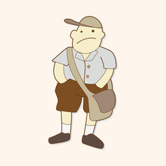 student cartoon theme elements