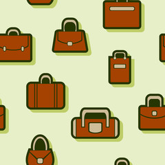 seamless abstract background with bags