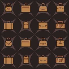 seamless abstract background with bags