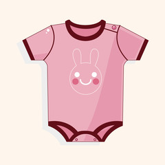 Baby clothes theme elements