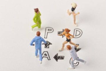 PDCAを囲んで走り回っている人達
