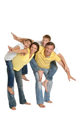 Obraz premium portrait of happy family
