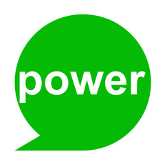 Icono texto power