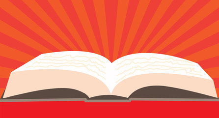 Book, reading, vector