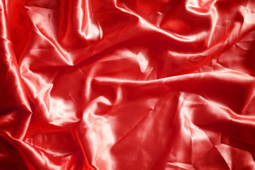 Red fabric silk for background