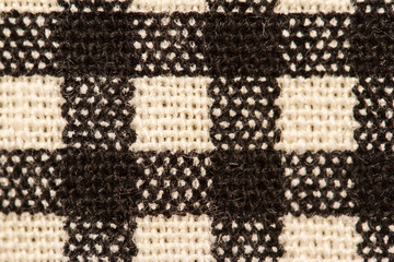Black and white fabric texture