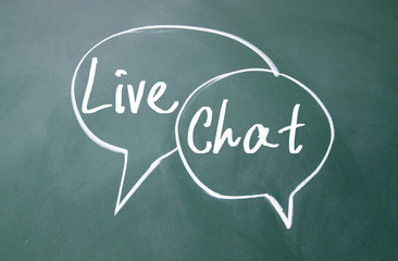 live chat symbol on blackboard