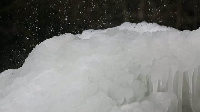 Regen auf Eis