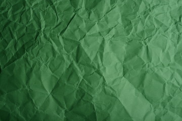 Papel verde arrugado