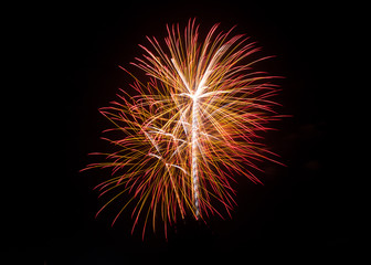 Fototapeta premium New Year celebration fireworks.