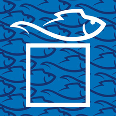 Obraz premium Seamless texture of the fish.