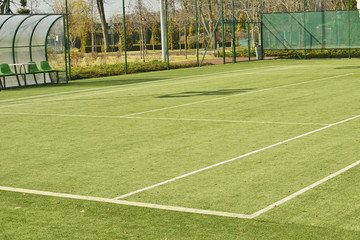 Фрагмент теннисного поля