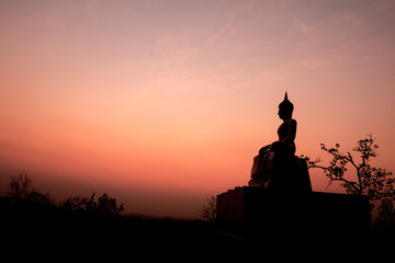 Sunset and Buddha