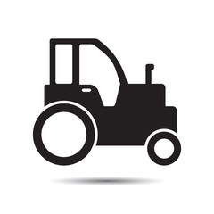 Farm tractor icon