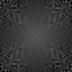 black background with ornaments