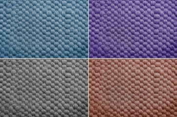 Fototapeta premium Set fabric texture background
