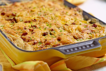 Potato gratin with meat