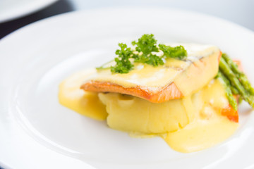 Salmon steak