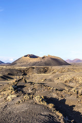 volcano Montana Colorada in Lanzarote, Tinajo