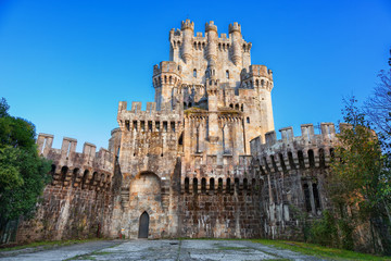 Fototapeta na wymiar Butron Castle in the Basque Country, Spain