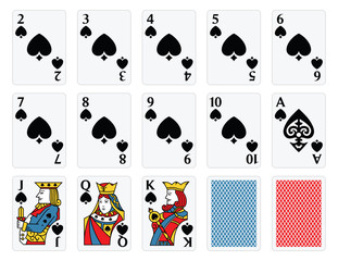 Playing Cards - Spades Set