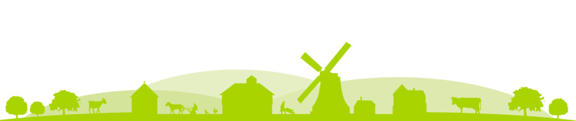 Bauernhof Berge grün © SimpLine