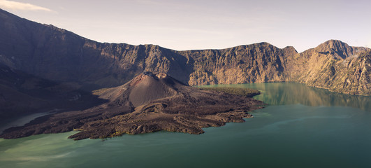 Fototapeta na wymiar Volcano inside a Volcano, Rinjani, Lombok