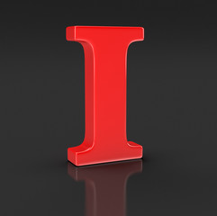 Letter I (clipping path included)