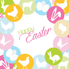 Oster / easter icon greeting card