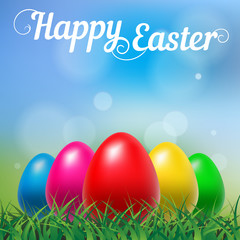 Happy Easter Typographical Background