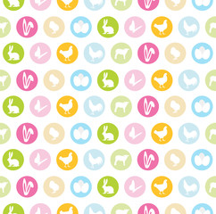Oster / easter icon seamless pattern