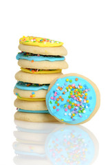 stack of easter sugar cookies