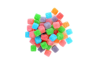 top view sour chewy candy